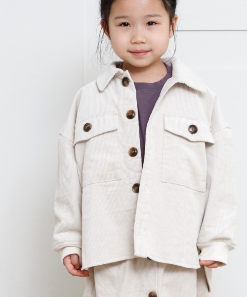 MAKE YOUR DAY（メイクユアデイ）の「コールテンCPOジャケット■80～140cm（その他アウター・キッズ・アイボリー/ベージュ・90/100/110/120/80/130/140）」の21枚目の写真