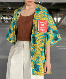 【FREDYMAC ”SUNDAY TOOLS WEAR”】リーフ柄プリントシャツ