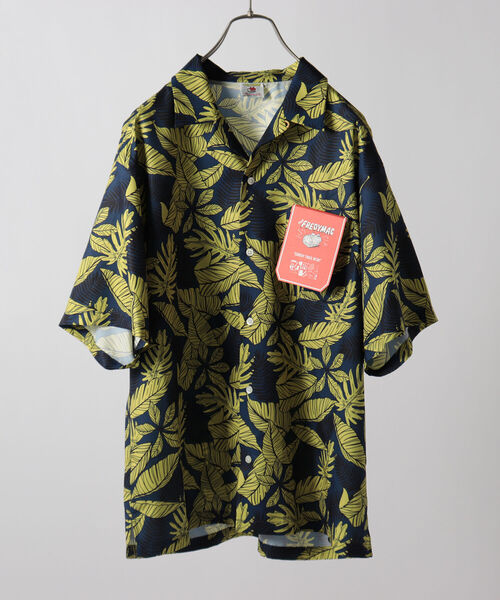 FREDY MAC（フレディーマック）の「【FREDYMAC ”SUNDAY TOOLS WEAR”】リーフ柄プリントシャツ（シャツ/ブラウス・メンズ・グリーン系その他7/ブルー系その他7/レッド系その他7・MEDIUM/LARGE）」の8枚目の写真