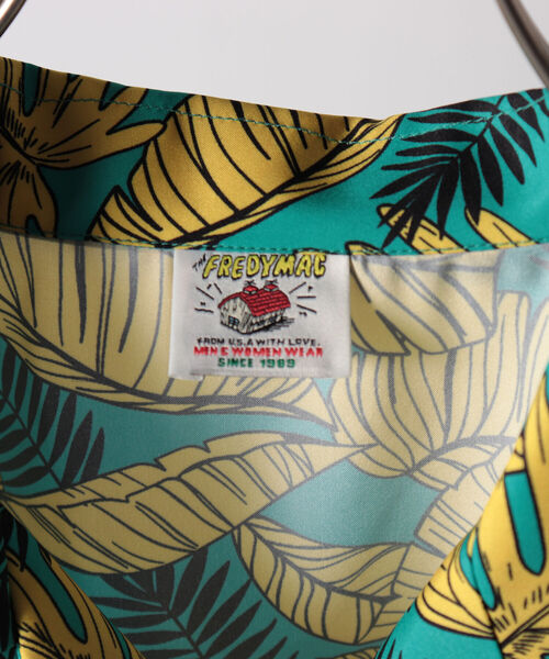 FREDY MAC（フレディーマック）の「【FREDYMAC ”SUNDAY TOOLS WEAR”】リーフ柄プリントシャツ（シャツ/ブラウス・メンズ・グリーン系その他7/ブルー系その他7/レッド系その他7・MEDIUM/LARGE）」の5枚目の写真