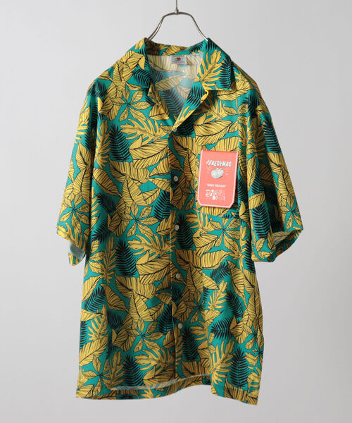 FREDY MAC（フレディーマック）の「【FREDYMAC ”SUNDAY TOOLS WEAR”】リーフ柄プリントシャツ（シャツ/ブラウス・メンズ・グリーン系その他7/ブルー系その他7/レッド系その他7・MEDIUM/LARGE）」の19枚目の写真