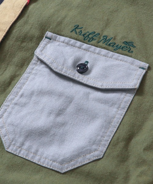 KRIFF MAYER Lady's Collection（クリフメイヤーレディースコレクション）の「ビエラ無地ワンピース（シャツワンピース・レディース・ベージュ/カラフル/ネイビー/オリーブ/オフホワイト・LARGE/MEDIUM）」の14枚目の写真