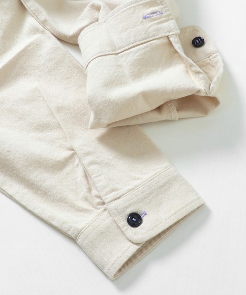 KRIFF MAYER Lady's Collection（クリフメイヤーレディースコレクション）の「ビエラ無地ワンピース（シャツワンピース・レディース・ベージュ/カラフル/ネイビー/オリーブ/オフホワイト・LARGE/MEDIUM）」の18枚目の写真