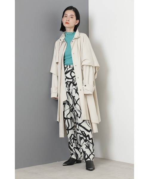 mici(ミチ)の「(mici)レイヤードコート(その他アウター・レディース・ホワイト系その他/ベージュ・ONE SIZE)」の10枚目の写真