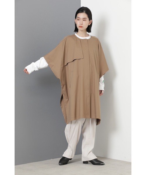 mici(ミチ)の「(mici)レイヤードコート(その他アウター・レディース・ホワイト系その他/ベージュ・ONE SIZE)」の4枚目の写真