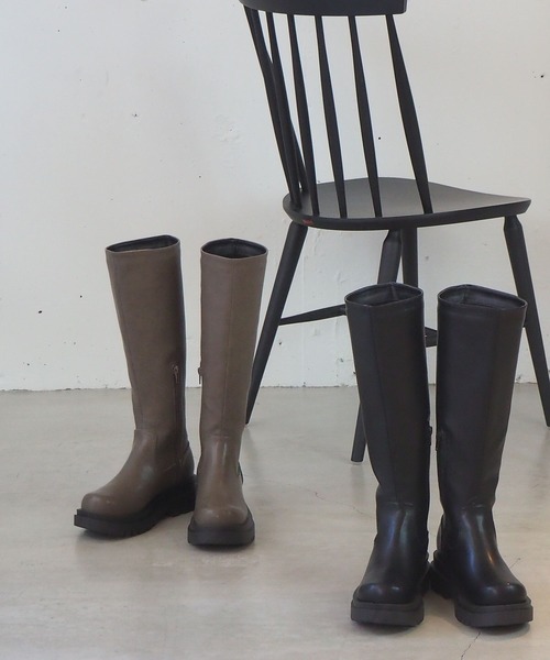 tiptop（ティップトップ）の「ボリュームソールロングブーツ（ブーツ・レディース・ブラック/ブラウン・M/L）」の13枚目の写真