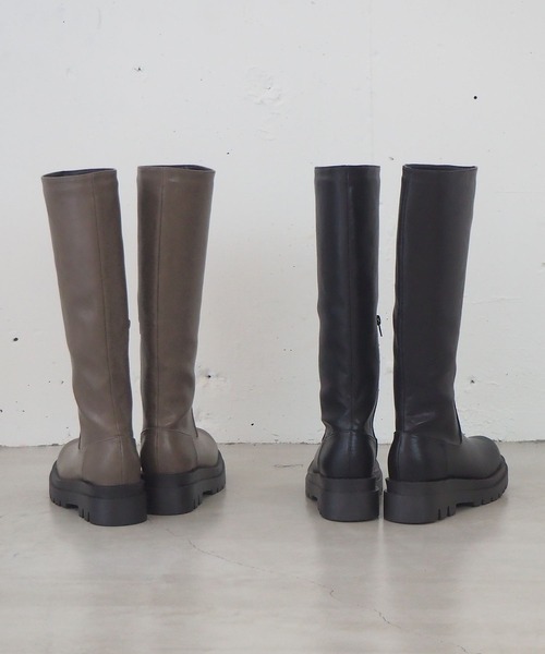 tiptop（ティップトップ）の「ボリュームソールロングブーツ（ブーツ・レディース・ブラック/ブラウン・M/L）」の14枚目の写真