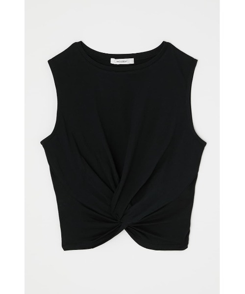 MOUSSY(マウジー)の「FRONT TWIST CROPPED トップス(タンクトップ・レディース・ブラック/ホワイト系その他/グリーン系その他/オレンジ・FREE)」の18枚目の写真