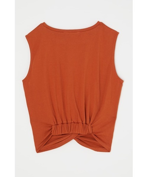 MOUSSY(マウジー)の「FRONT TWIST CROPPED トップス(タンクトップ・レディース・ブラック/ホワイト系その他/グリーン系その他/オレンジ・FREE)」の20枚目の写真