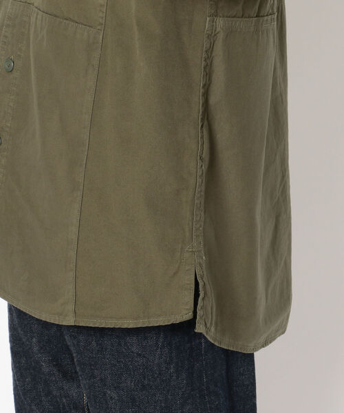 AVIREX（アヴィレックス）の「マテリアル パッチワーク バンドカラー シャツ / LONG SLEEVE MATERIAL PATCHWORK BAND COLLAR SHIRT / アヴィレックス / AVIREX（シャツ/ブラウス・メンズ・カーキ/オリーブ/ネイビー・X-LARGE/MEDIUM/XX-LARGE/LARGE）」の9枚目の写真