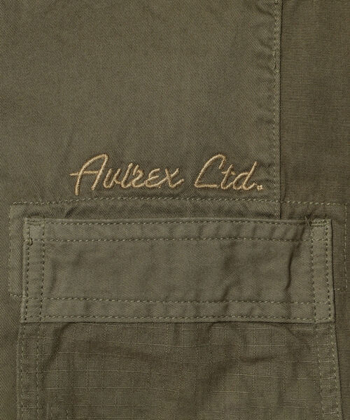 AVIREX（アヴィレックス）の「マテリアル パッチワーク バンドカラー シャツ / LONG SLEEVE MATERIAL PATCHWORK BAND COLLAR SHIRT / アヴィレックス / AVIREX（シャツ/ブラウス・メンズ・カーキ/オリーブ/ネイビー・X-LARGE/MEDIUM/XX-LARGE/LARGE）」の10枚目の写真