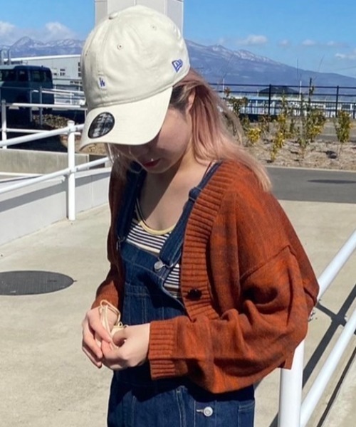 DuKKah（デュカ）の「Dukkah/【低身長向け】Vネックショートカーディガン（カーディガン/ボレロ・レディース・オレンジ系その他/ホワイト系その他/グリーン/ブラック/その他2/その他1/マルチ/レインボー/その他3/ブルー系その他5/ピンク/グリーン系その他/アニマル/レッド系その他/イエロー/アイボリー/パープル・X-SMALL）」の11枚目の写真