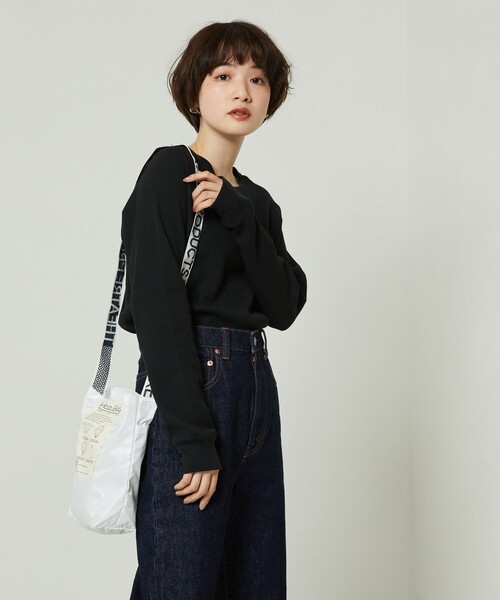 FREAK'S STORE（フリークスストア）の「ワッフルプルオーバー（Tシャツ/カットソー・レディース・ナチュラル/レンガ/その他13/オフホワイト/ブラック・ﾌﾘ-）」の6枚目の写真