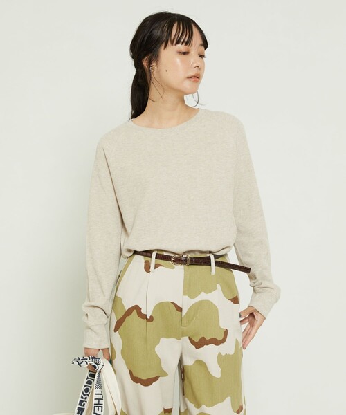 FREAK'S STORE（フリークスストア）の「ワッフルプルオーバー（Tシャツ/カットソー・レディース・ナチュラル/レンガ/その他13/オフホワイト/ブラック・ﾌﾘ-）」の10枚目の写真