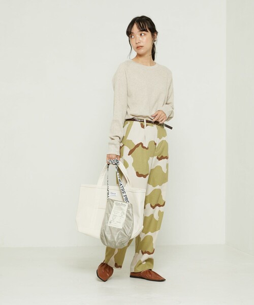 FREAK'S STORE（フリークスストア）の「ワッフルプルオーバー（Tシャツ/カットソー・レディース・ナチュラル/レンガ/その他13/オフホワイト/ブラック・ﾌﾘ-）」の12枚目の写真