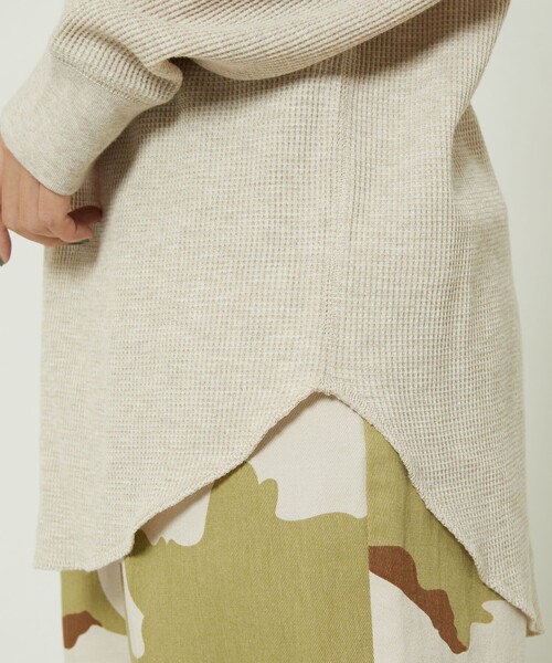 FREAK'S STORE（フリークスストア）の「ワッフルプルオーバー（Tシャツ/カットソー・レディース・ナチュラル/レンガ/その他13/オフホワイト/ブラック・ﾌﾘ-）」の21枚目の写真