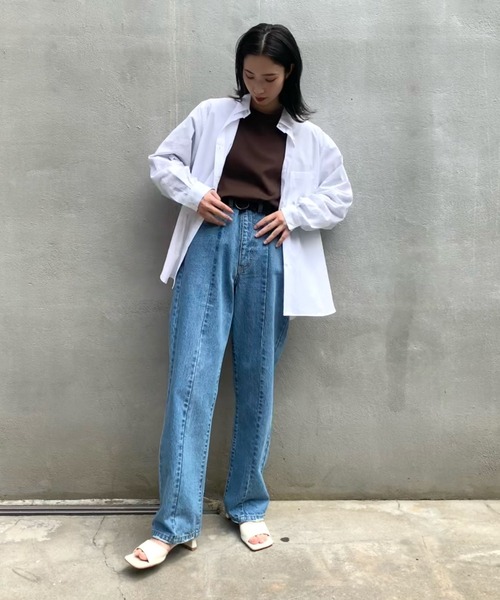 So_lemn（ソレム）の「【So_lemn/ソレム】袖スリットロンT（Tシャツ/カットソー・レディース・ブラウン/オフホワイト/グリーン・FREE）」の19枚目の写真