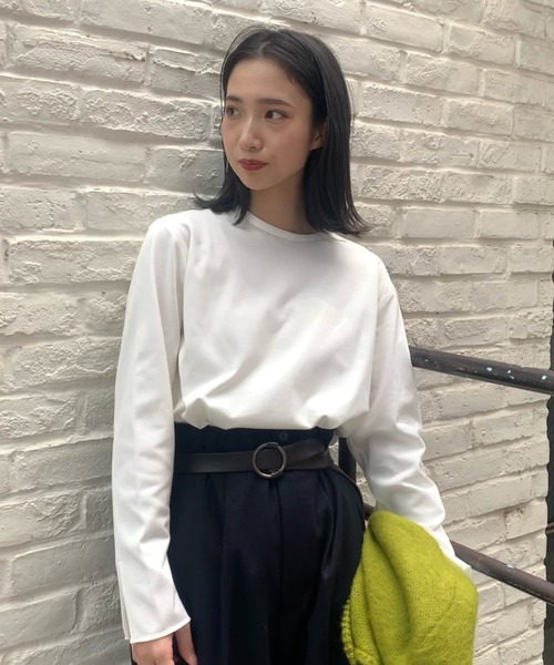 So_lemn（ソレム）の「【So_lemn/ソレム】袖スリットロンT（Tシャツ/カットソー・レディース・ブラウン/オフホワイト/グリーン・FREE）」の17枚目の写真