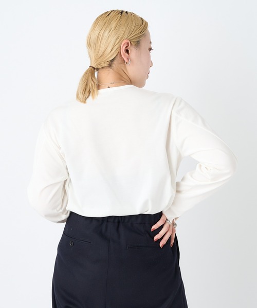 So_lemn（ソレム）の「【So_lemn/ソレム】袖スリットロンT（Tシャツ/カットソー・レディース・ブラウン/オフホワイト/グリーン・FREE）」の18枚目の写真