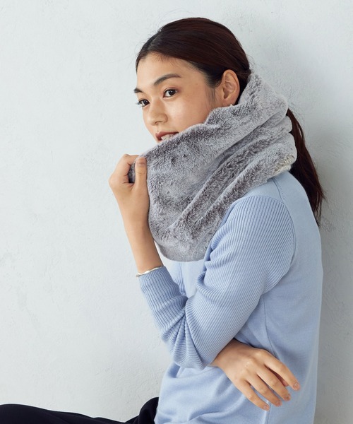 MONO COMME CA（モノコムサ）の「ファー×ニット スヌード（ネック