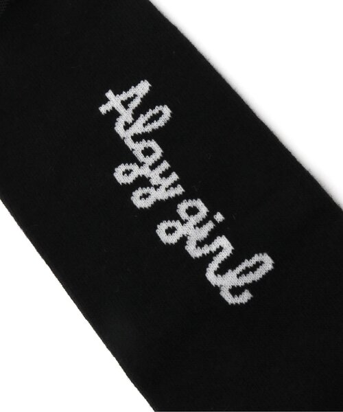 algy(アルジー)の「■チュールタテロゴニーハイソックス(ソックス/靴下・キッズ・ラベンダー/ブラック・21/24)」の4枚目の写真