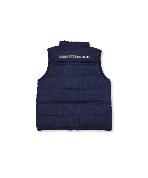 BeBe(ベベ)の「BeBe/リバーシブルロゴプリントハイネックダウンベスト(90~150cm)(ベスト・キッズ・グレー/ネイビー・90/150/140/130/120/110/100)」の9枚目の写真