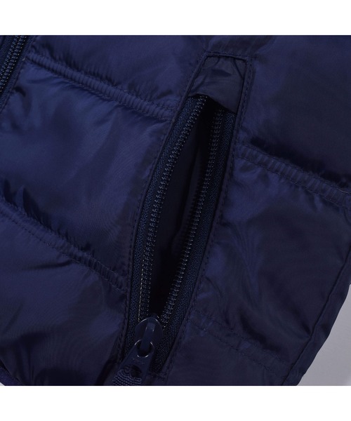 BeBe(ベベ)の「BeBe/リバーシブルロゴプリントハイネックダウンベスト(90~150cm)(ベスト・キッズ・グレー/ネイビー・90/150/140/130/120/110/100)」の13枚目の写真