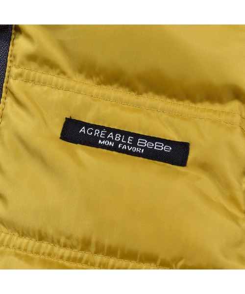 BeBe(ベベ)の「BeBe/リバーシブルロゴプリントハイネックダウンベスト(90~150cm)(ベスト・キッズ・グレー/ネイビー・90/150/140/130/120/110/100)」の7枚目の写真