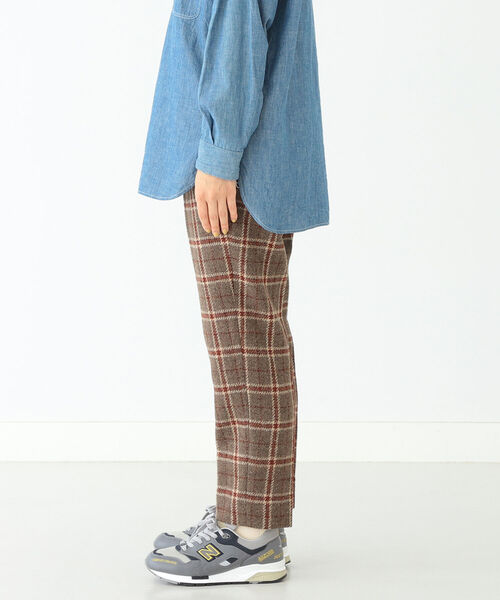 BEAMS BOY（ビームスボーイ）の「BEAMS BOY / ハリスツイード テーパードパンツ（スラックス・レディース・ブラウン/ライトブラウン・1/0）」の15枚目の写真
