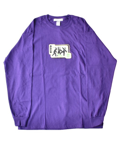 LABRAT（ラブラット）の「Sector violation L/S Tee（Tシャツ/カットソー・メンズ・ホワイト/チャコールグレー/パープル/オレンジ・LARGE/X-LARGE）」の4枚目の写真