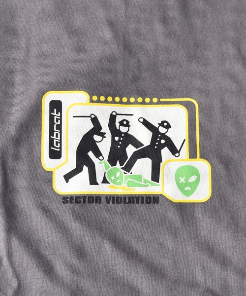 LABRAT（ラブラット）の「Sector violation L/S Tee（Tシャツ/カットソー・メンズ・ホワイト/チャコールグレー/パープル/オレンジ・LARGE/X-LARGE）」の12枚目の写真