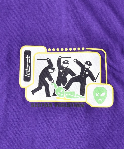 LABRAT（ラブラット）の「Sector violation L/S Tee（Tシャツ/カットソー・メンズ・ホワイト/チャコールグレー/パープル/オレンジ・LARGE/X-LARGE）」の8枚目の写真