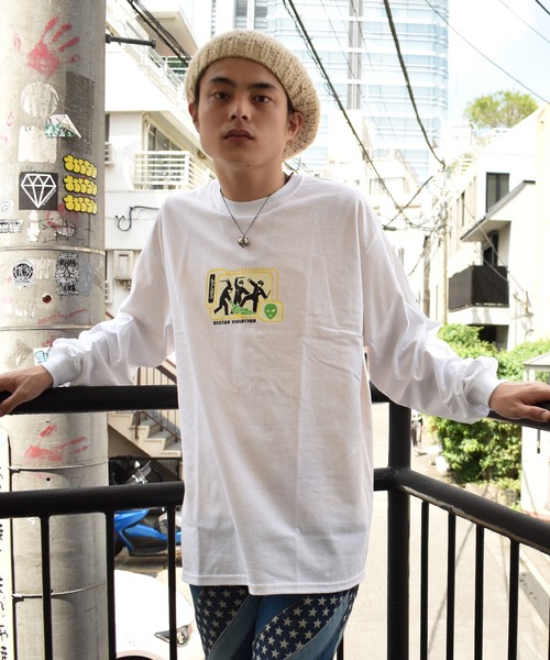 LABRAT（ラブラット）の「Sector violation L/S Tee（Tシャツ/カットソー・メンズ・ホワイト/チャコールグレー/パープル/オレンジ・LARGE/X-LARGE）」の6枚目の写真