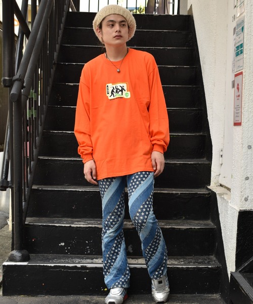 LABRAT（ラブラット）の「Sector violation L/S Tee（Tシャツ/カットソー・メンズ・ホワイト/チャコールグレー/パープル/オレンジ・LARGE/X-LARGE）」の9枚目の写真