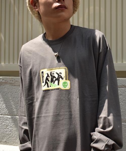 LABRAT（ラブラット）の「Sector violation L/S Tee（Tシャツ/カットソー・メンズ・ホワイト/チャコールグレー/パープル/オレンジ・LARGE/X-LARGE）」の11枚目の写真