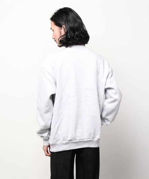 LOS ANGELES APPAREL（ロサンゼルスアパレル）の「LA APPAREL / ロサンゼルスアパレル　Heavy Fleece Crew Neck Sweat ヘビーフリースクルーネックスウェット（スウェット・メンズ・ライトグレー・X-LARGE/MEDIUM/LARGE）」の3枚目の写真