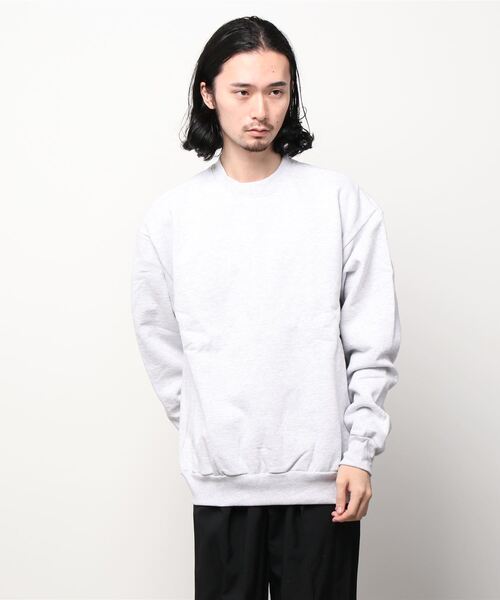 LOS ANGELES APPAREL（ロサンゼルスアパレル）の「LA APPAREL / ロサンゼルスアパレル　Heavy Fleece Crew Neck Sweat ヘビーフリースクルーネックスウェット（スウェット・メンズ・ライトグレー・X-LARGE/MEDIUM/LARGE）」の5枚目の写真