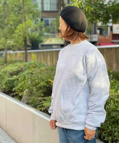 LOS ANGELES APPAREL（ロサンゼルスアパレル）の「LA APPAREL / ロサンゼルスアパレル　Heavy Fleece Crew Neck Sweat ヘビーフリースクルーネックスウェット（スウェット・メンズ・ライトグレー・X-LARGE/MEDIUM/LARGE）」の4枚目の写真
