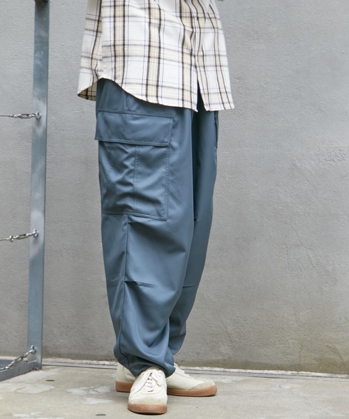 CIAOPANIC（チャオパニック）の「【WEB限定】ワイドシルエット ジョガーカーゴパンツ（カーゴパンツ・メンズ・ホワイト/ブラック/カーキ・FREE）」の4枚目の写真