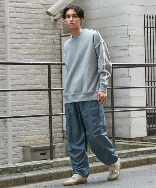 CIAOPANIC（チャオパニック）の「【WEB限定】ワイドシルエット ジョガーカーゴパンツ（カーゴパンツ・メンズ・ホワイト/ブラック/カーキ・FREE）」の17枚目の写真