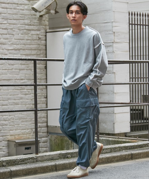 CIAOPANIC（チャオパニック）の「【WEB限定】ワイドシルエット ジョガーカーゴパンツ（カーゴパンツ・メンズ・ホワイト/ブラック/カーキ・FREE）」の7枚目の写真