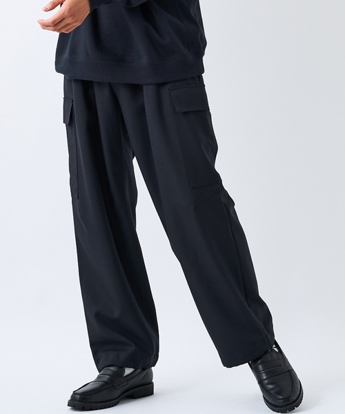 CIAOPANIC（チャオパニック）の「【WEB限定】ワイドシルエット ジョガーカーゴパンツ（カーゴパンツ・メンズ・ホワイト/ブラック/カーキ・FREE）」の9枚目の写真