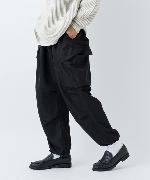 CIAOPANIC（チャオパニック）の「【WEB限定】ワイドシルエット ジョガーカーゴパンツ（カーゴパンツ・メンズ・ホワイト/ブラック/カーキ・FREE）」の20枚目の写真