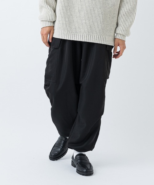 CIAOPANIC（チャオパニック）の「【WEB限定】ワイドシルエット ジョガーカーゴパンツ（カーゴパンツ・メンズ・ホワイト/ブラック/カーキ・FREE）」の21枚目の写真