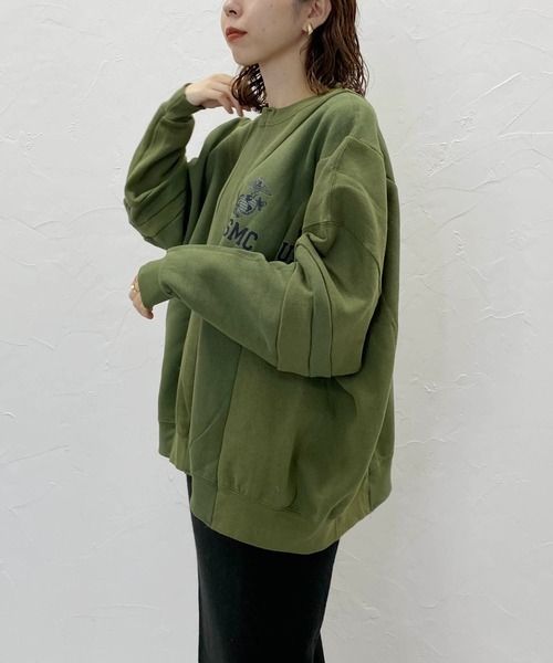 CAPRICIEUX LE'MAGE（カプリシューレマージュ）の「【DISMACENT/ディスマセント】リメイクスエット（パーカー・レディース・カーキ・FREE）」の5枚目の写真