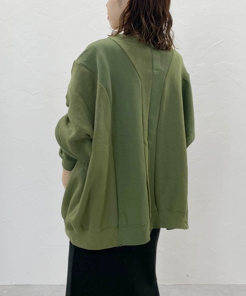 CAPRICIEUX LE'MAGE（カプリシューレマージュ）の「【DISMACENT/ディスマセント】リメイクスエット（パーカー・レディース・カーキ・FREE）」の6枚目の写真