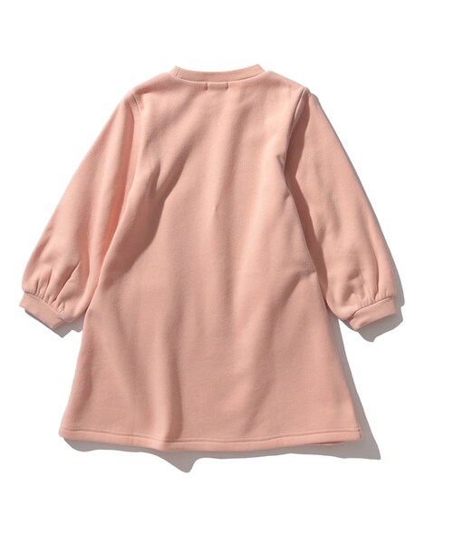 SHOO・LA・RUE（シューラルー）の「◆【90-140cm/速乾】CVC裏起毛ファーポケットワンピ（ワンピース・キッズ・ライトパープル/ベビーピンク・11/10/12/13/14/09）」の4枚目の写真