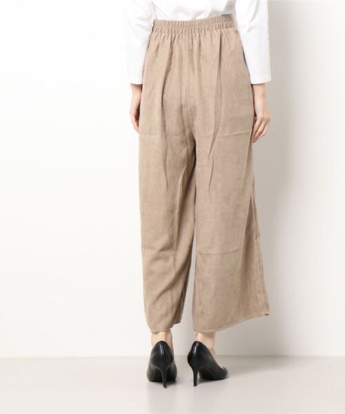 KOBE LETTUCE（コウベレタス）の「サイドボタン付きワイドパンツ[M3466]（その他パンツ・レディース・ベージュ/ネイビー/チャコール・FREE）」の5枚目の写真