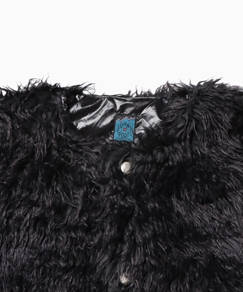 ROOPTOKYO（ループトウキョウ）の「CURLY FLEECE BIGGEST VEST カーリーフリース  フリースベスト シャギーベスト オーバーサイズ（ベスト・メンズ・ブラック/ベージュ/ブラウン・S/M/L/FREE）」の10枚目の写真