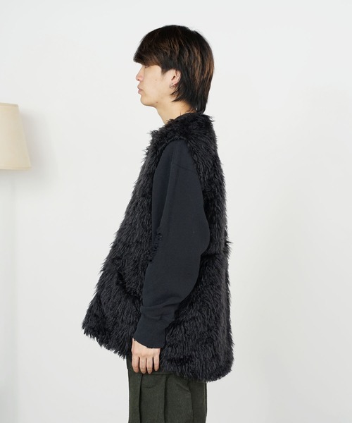 セール】CURLY FLEECE BIGGEST VEST カーリーフリース フリースベスト